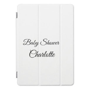 SIMPLE MINIMAL.CUTIE ADD NAME BABY baby shower Thr iPad Pro Cover
