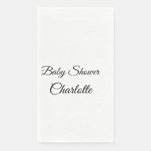 SIMPLE MINIMAL.CUTIE ADD NAME BABY baby shower Thr Napkin