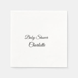 SIMPLE MINIMAL.CUTIE ADD NAME BABY baby shower Thr Napkin