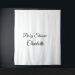SIMPLE MINIMAL.CUTIE ADD NAME BABY baby shower Thr Tapestry<br><div class="desc">Design</div>