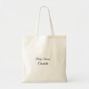 SIMPLE MINIMAL.CUTIE ADD NAME BABY baby shower Thr Tote Bag