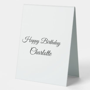 SIMPLE MINIMAL.CUTIE ADD NAME BABY happy birthday 