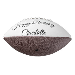 SIMPLE MINIMAL.CUTIE ADD NAME BABY happy birthday American Football