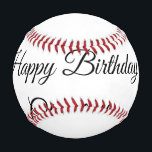 SIMPLE MINIMAL.CUTIE ADD NAME BABY happy birthday  Baseball<br><div class="desc">Design</div>