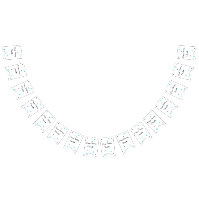 SIMPLE MINIMAL.CUTIE ADD NAME BABY happy birthday  Bunting (All)