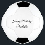 SIMPLE MINIMAL.CUTIE ADD NAME BABY happy birthday  Football<br><div class="desc">Design</div>