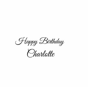 SIMPLE MINIMAL.CUTIE ADD NAME BABY happy birthday Standing Photo Sculpture