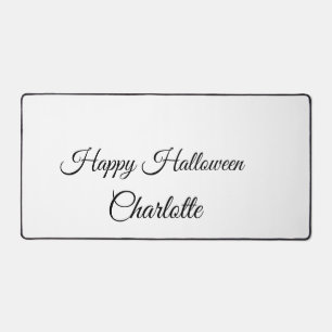 SIMPLE MINIMAL.CUTIE ADD NAME BABY happy Halloween Desk Mat