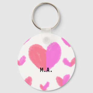 SIMPLE MINIMAL.CUTIE ADD NAME BABY letter Throw Pi Key Ring