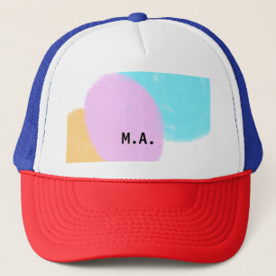 SIMPLE MINIMAL.CUTIE ADD NAME BABY letter Throw Pi Trucker Hat