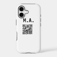 SIMPLE MINIMAL.CUTIE ADD NAME Q R CODE SCAN THROW