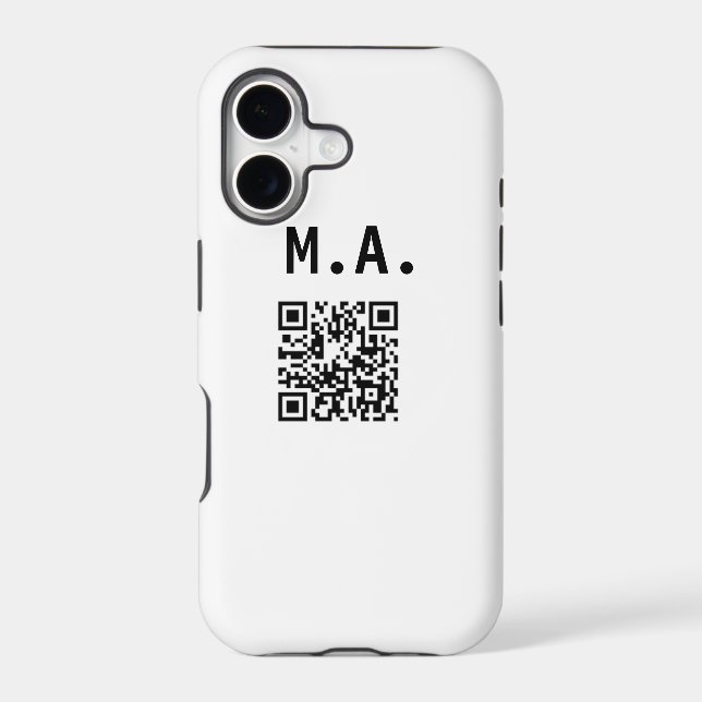 SIMPLE MINIMAL.CUTIE ADD NAME Q R CODE SCAN THROW  (Back)