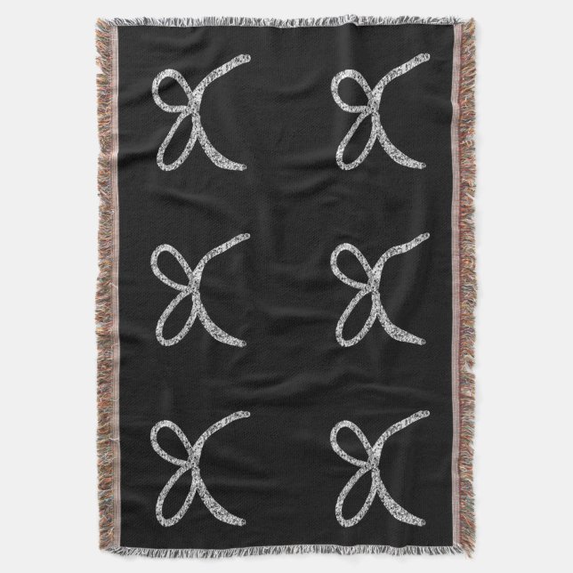 simple minimal design your logo fleece blanket (Front Vertical)
