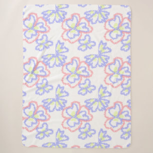 simple minimal design your logo fleece blanket