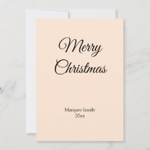Simple minimal elegant add your text christmas car