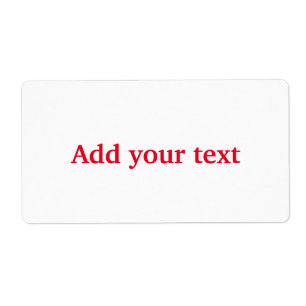 Simple minimal elegant custom add your text classi