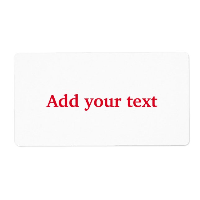 Simple minimal elegant custom add your text classi (Front)