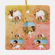 Simple minimal elegant custom circle photo collage