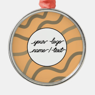 Simple minimal elegant custom circle photo collage metal tree decoration