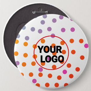 Simple minimal elegant custom logo here company  b 6 cm round badge