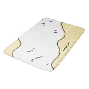 Simple minimal elegant custom logo here company b bath mat