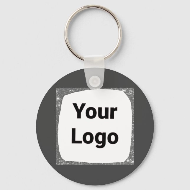 Simple minimal elegant custom logo here company  b key ring (Front)