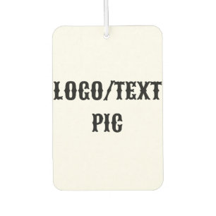 Simple minimal elegant custom logo here company c car air freshener