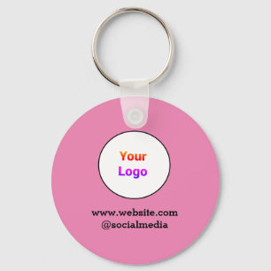 Simple minimal elegant custom logo here company c key ring