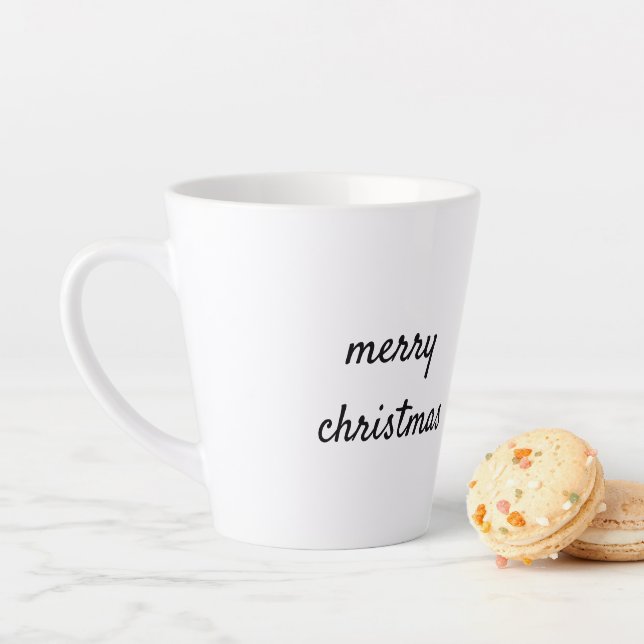 Simple minimal elegant custom logo here company  c latte mug (In Situ)