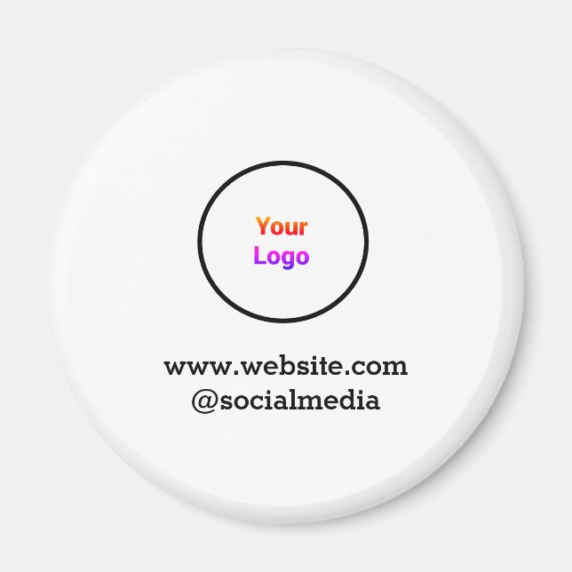 Simple minimal elegant custom logo here company  c magnet (Front)