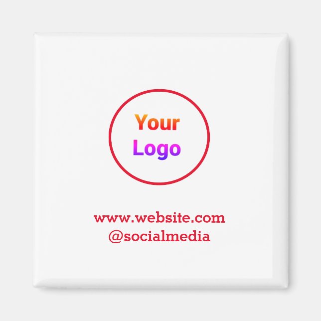 Simple minimal elegant custom logo here company  c magnet (Front)