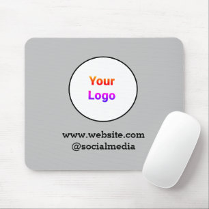 Simple minimal elegant custom logo here company c mouse mat