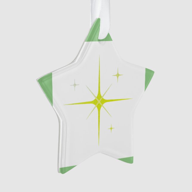 Simple minimal elegant custom logo here company  c ornament (Front)