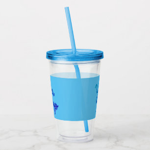 Simple minimal elegant custom logo here company cl acrylic tumbler