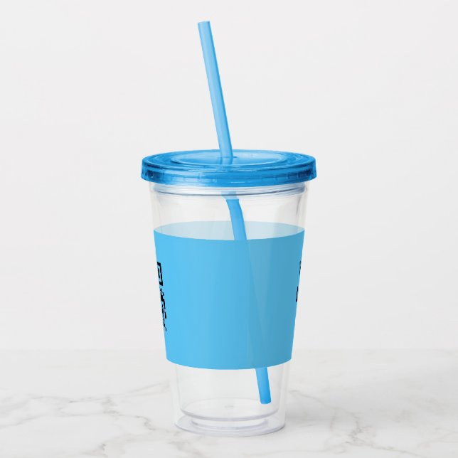 Simple minimal elegant custom logo here company cl acrylic tumbler (Left)