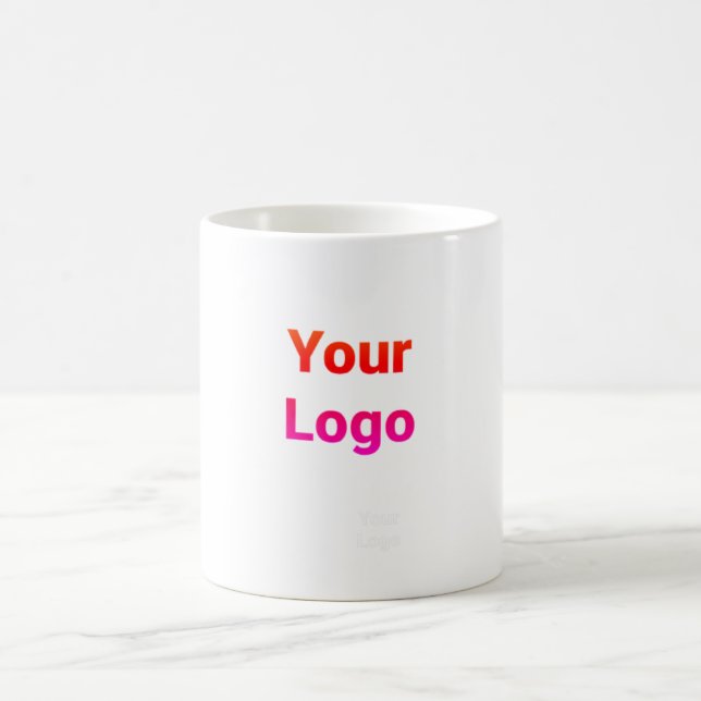 Simple minimal elegant custom logo here company cl coffee mug (Center)