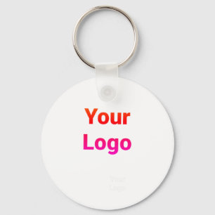 Simple minimal elegant custom logo here company cl key ring