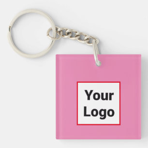 Simple minimal elegant custom logo here company cl key ring