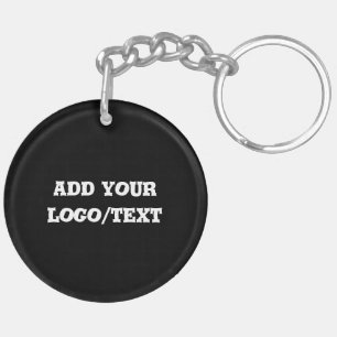 Simple minimal elegant custom logo here company cl key ring