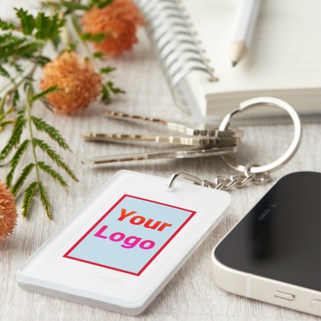 Simple minimal elegant custom logo here company cl key ring (Front Right)