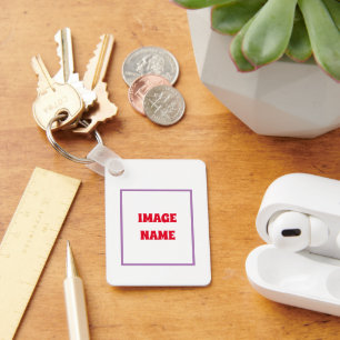 Simple minimal elegant custom logo here company cl key ring