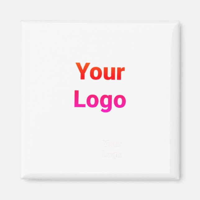 Simple minimal elegant custom logo here company cl magnet (Front)