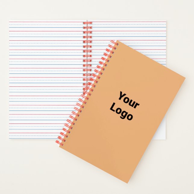 Simple minimal elegant custom logo here company cl notebook (Inside)