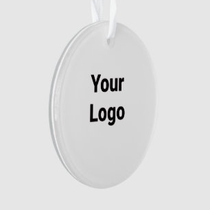Simple minimal elegant custom logo here company cl ornament