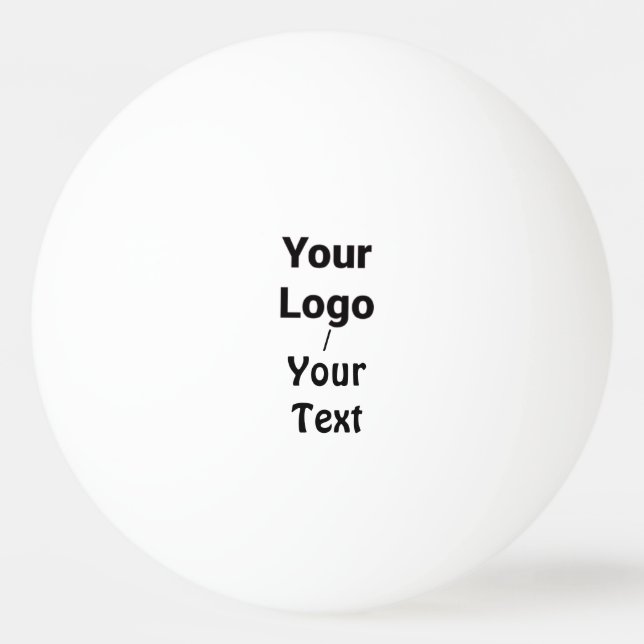 Simple minimal elegant custom logo here company cl ping pong ball (Front)