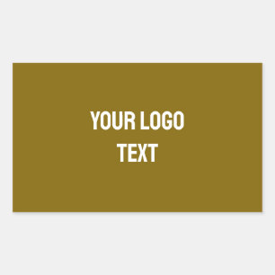 Simple minimal elegant custom logo here company cl rectangular sticker