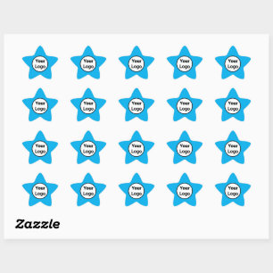 Simple minimal elegant custom logo here company cl star sticker