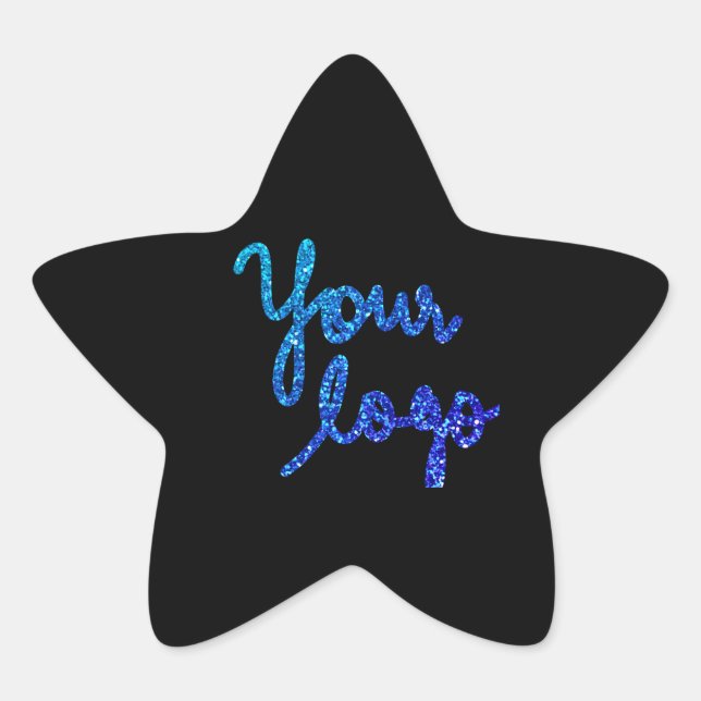 Simple minimal elegant custom logo here company cl star sticker (Front)
