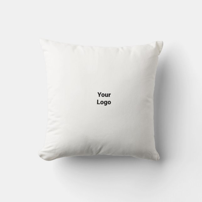 Simple minimal elegant custom logo here company  cushion (Front)