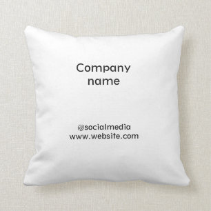 Simple minimal elegant custom logo here company cushion